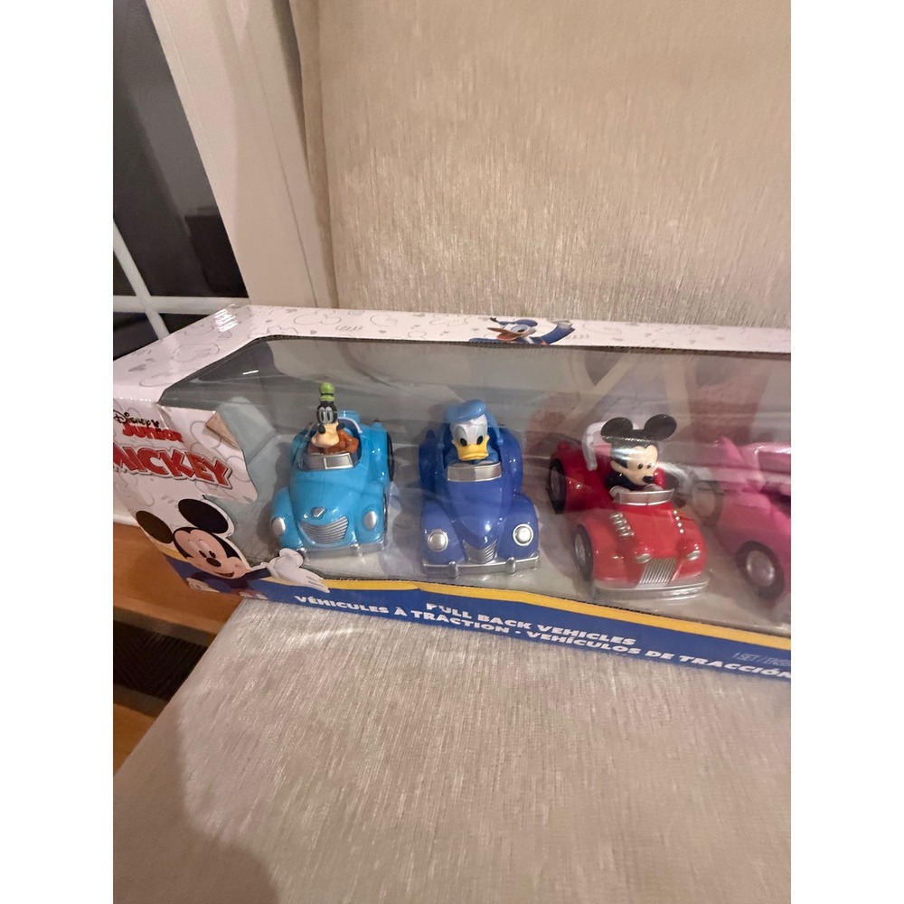 Disney Junior Mickey Mouse Funhouse Pull Back Vehicles 6-Pack Set NIB - Picture 4 of 6